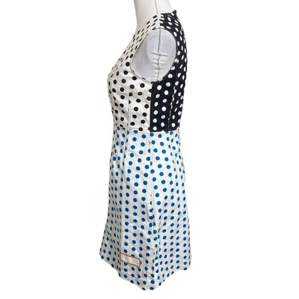 J.W. Anderson Polka Dot Denim Dress Women’s‎ Size 4 Multicolor A-Line Shift - Picture 3 of 13